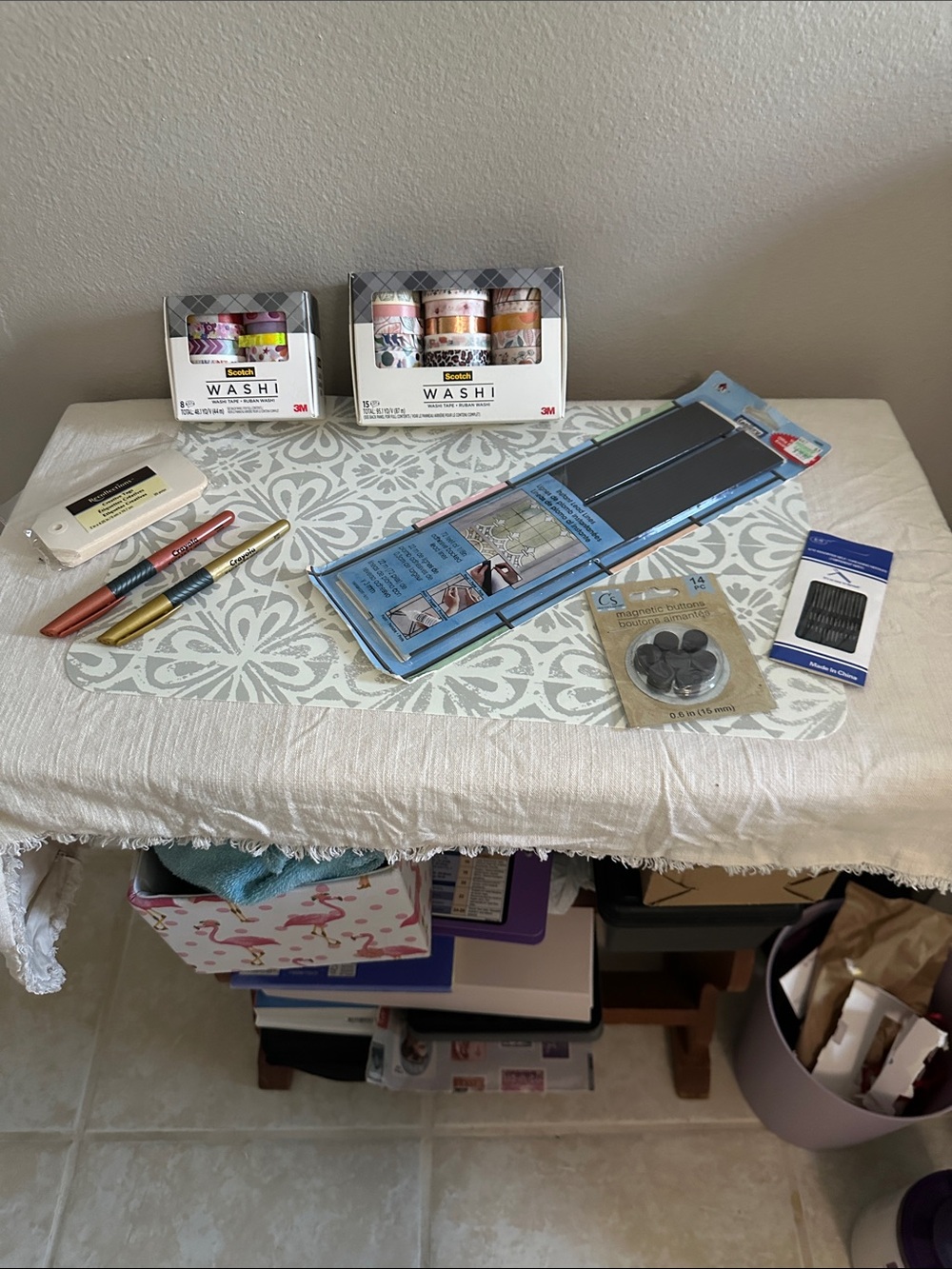 2 sets of 3M Scotch Decorative Washi Tape Sets, and 6 other craft items NWT